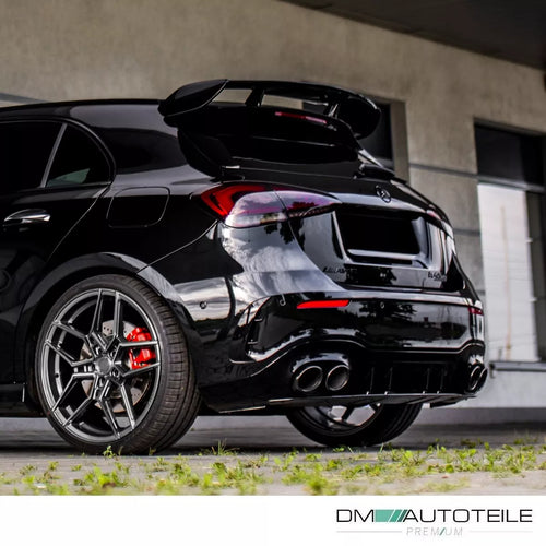 Diffusore posteriore Nero per Mercedes W177 Hatchback non A45 AMG