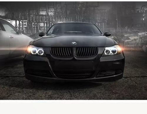 CCFL Angel Eyes faro Nero 6000K per BMW E90 E91 anno 05-08