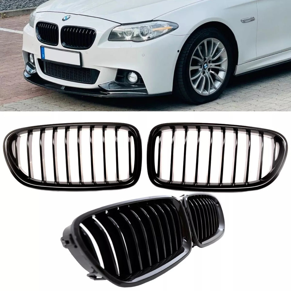 Set Griglia Nero Lucido 10 montanti per BMW F10 F11 Performance