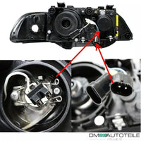 Set fari allo xeno Facelift Angel Eyes + Osram D2S per BMW E39 anno 00-03