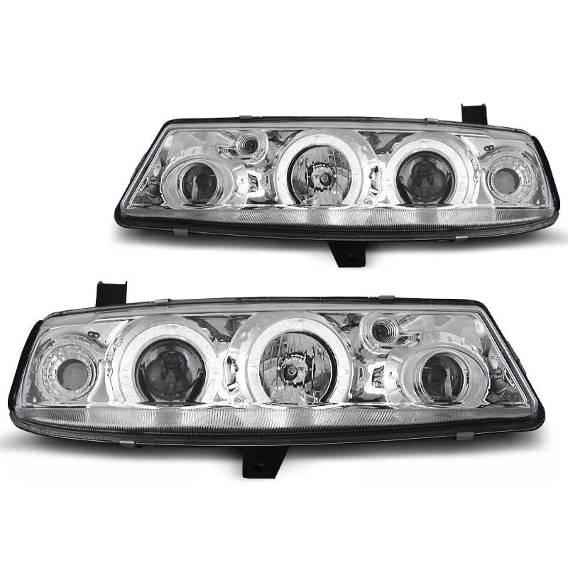 Fari Angel Eyes led cromato per opel calibra 1990 al 1997