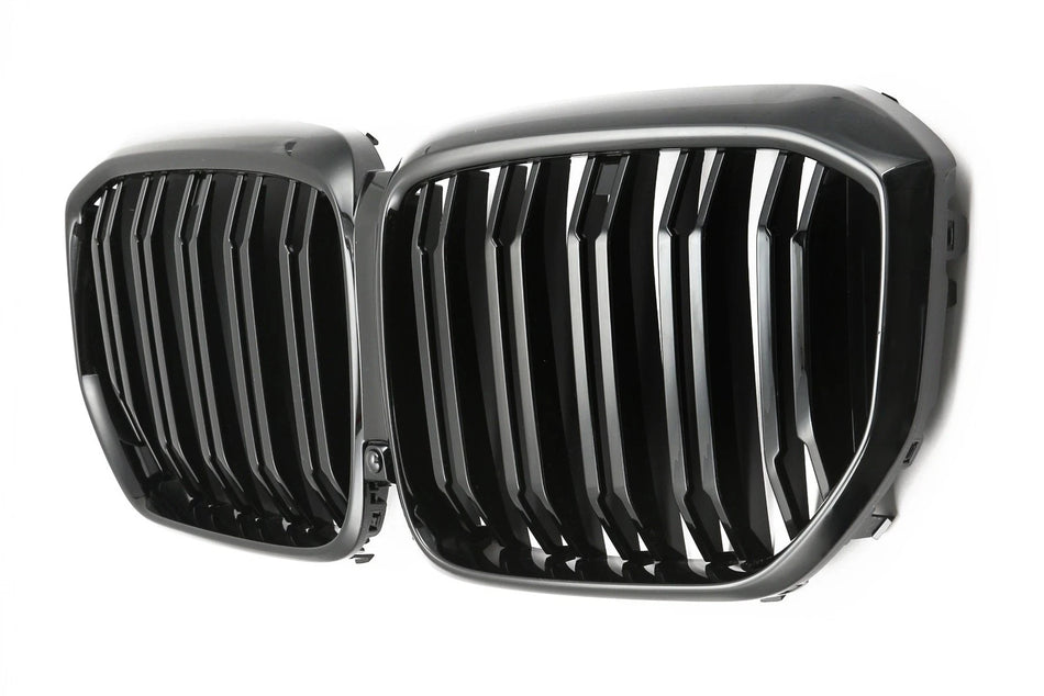 per BMW X5 G05 LCI GRIGLIA RADIATORE DOPPIO PONTE NERO LUCIDO 2023-