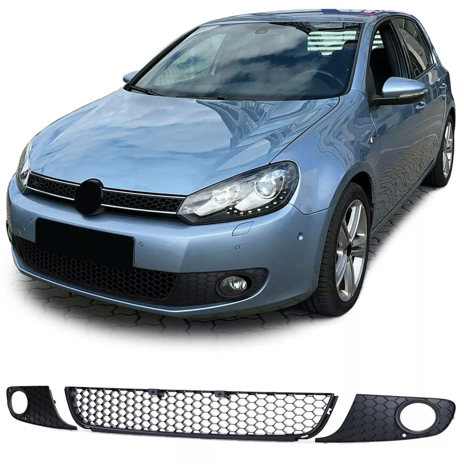 Griglia paraurti + parafanghi ottica sportiva per VW Golf 6 08-13