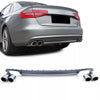 Diffusore posteriore inserto + terminali per Audi A4 B8 berlina Avant 07-11