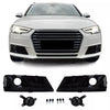 Griglia a nido d'ape mascherine paraurti lucido per Audi A4 B9 15-19