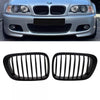 2x Griglia Nero Opaco set per BMW Serie 3 E46 Coupe Cabrio 99-03 Sport