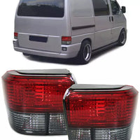 Fanali posteriori rosso nero cristallo adatti per VW Bus T4 90-03