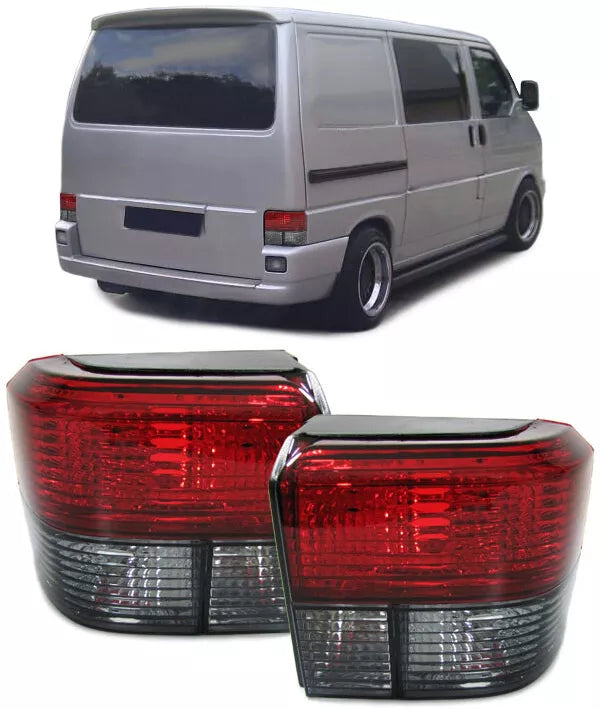 Fanali posteriori rosso nero cristallo adatti per VW Bus T4 90-03