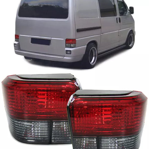 Fanali posteriori rosso nero cristallo adatti per VW Bus T4 90-03