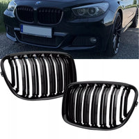 Griglia doppia barra nera BRILLANTE per BMW Serie 5 F07 GT 08-17