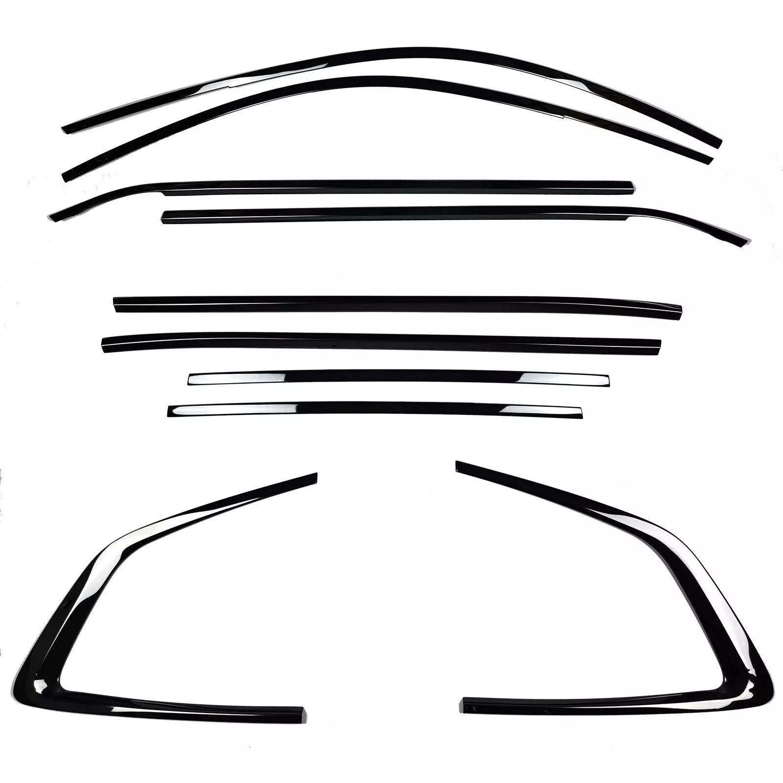 Set modanature Shadow Line nere lucide adatte, per BMW X3 G01 dal 2017 – vista 2