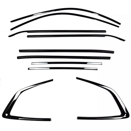Set modanature Shadow Line nere lucide adatte, per BMW X3 G01 dal 2017 – vista 2