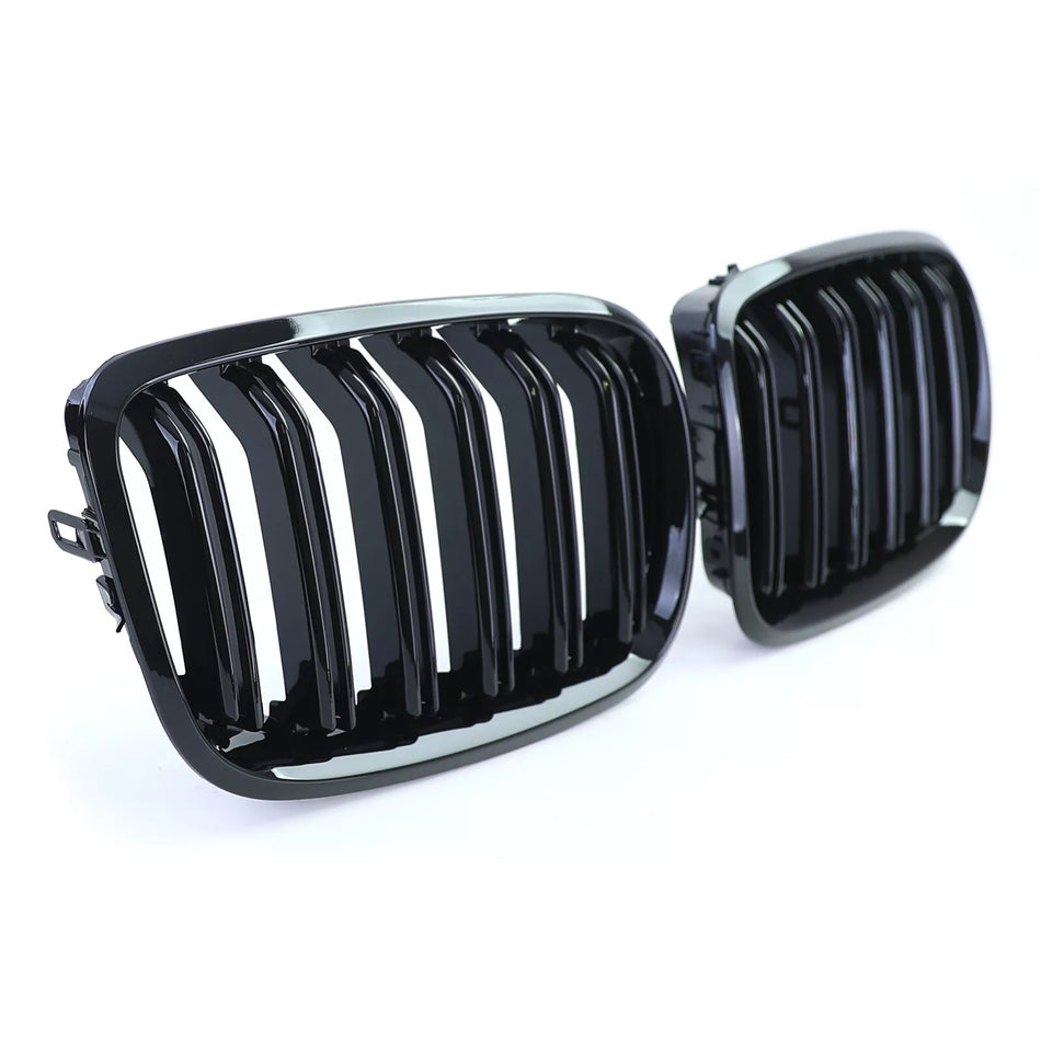 Griglia Sport doppia barra prestazioni lucida adatta, per BMW X5 E70 X6 E71