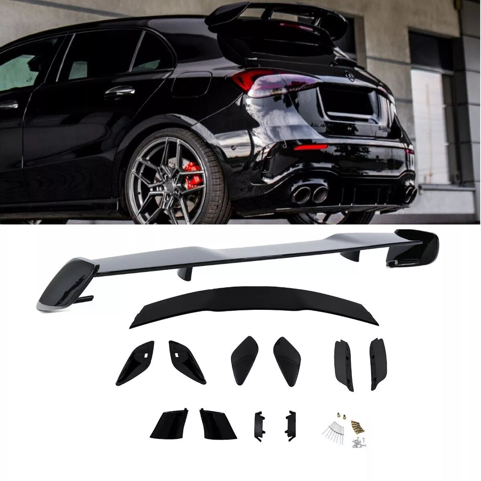 Spoiler Posteriore tetto Evo Nero Lucido per Mercedes Classe A W177