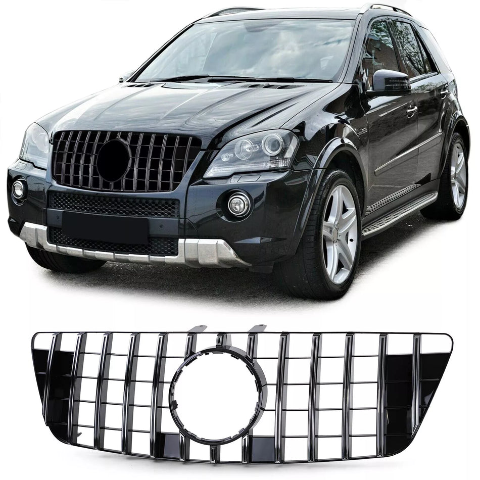 Griglia radiatore Sport nera lucida cromata per Mercedes Classe M ML W164 08-11