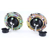 Coppia fari vetro trasparente nero fumo H4 per VW Caddy I 82-92 + Jetta I 79-84