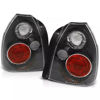 Set Fanali Posteriori Nero Chiaro per Honda Civic Anno 1995-2001