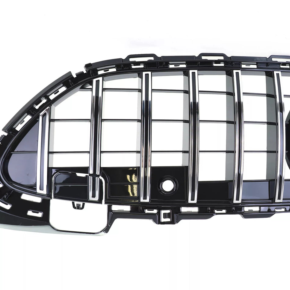 Griglia radiatore sportiva nera cromata, per Mercedes Classe C W206 S206 dal 21