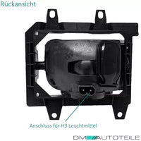 SET FENDINEBBIA vetro Nero + lampadine H3 per BMW E30 Facelift 1987