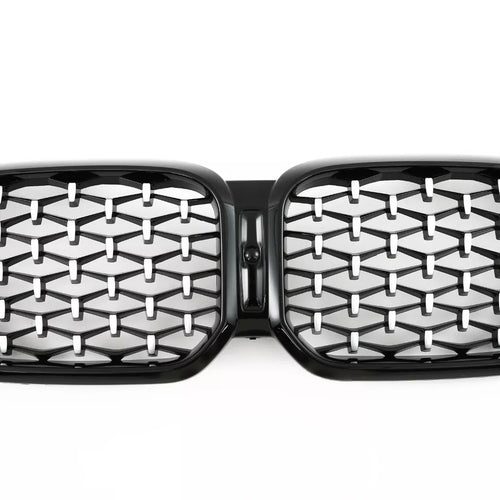 per BMW X3 X4 G01 G02 LCI GRIGLIA RADIATORE DIAMANTE CROMATO NERO