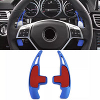Palette Cambio Alluminio Blu per Mercedes AMG ML63 G63 G65 W463 GL63 GLA45