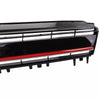 Griglia radiatore Performance Nero + barra rossa per VW Golf 7 + GTI 12-17