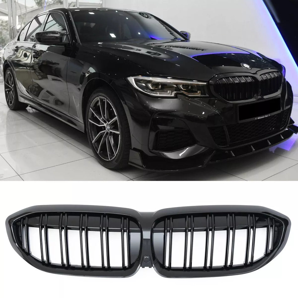 per BMW SERIE 3 G20 G21 GRIGLIA RADIATORE PRE-LCI LUCIDO NERO