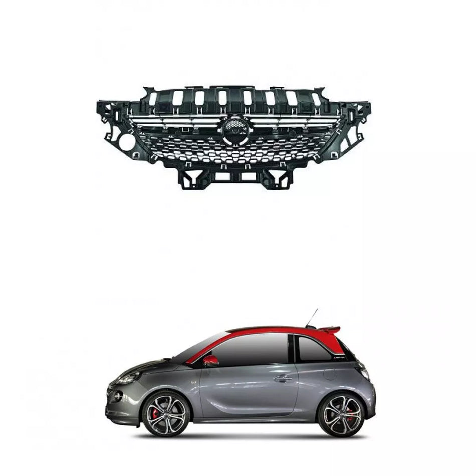 Griglia Nero pulito senza emblema per Opel Adam (M13) 2013