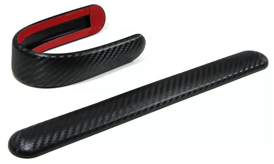 Paraurti protezione strisce flessibili da incollare universale 306x35mm carbonio