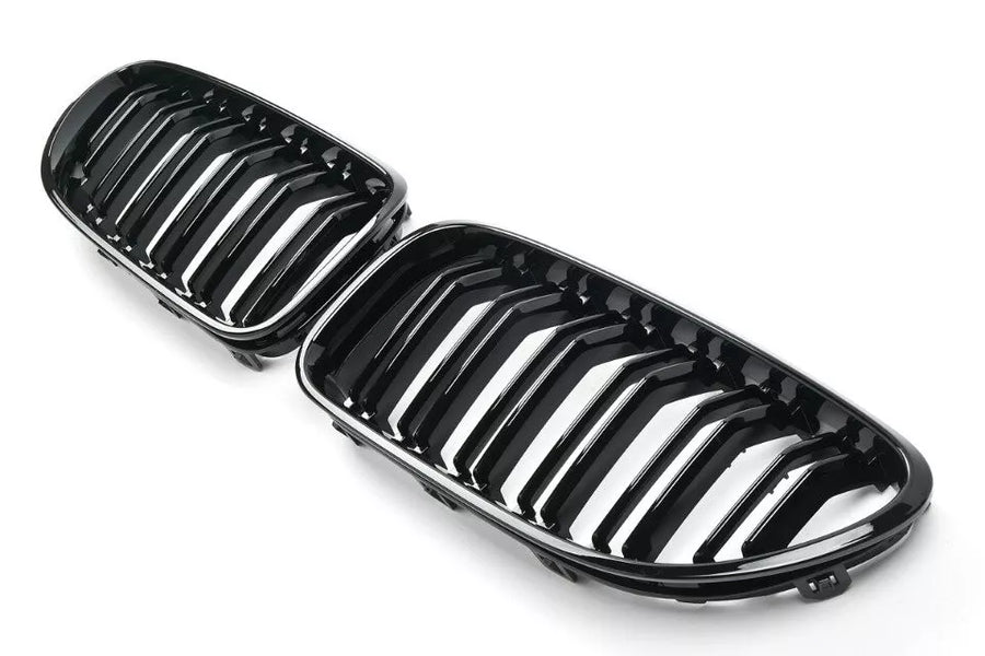 per BMW SERIE 6 F06 F12 F13 SPORT GRILL DOPPIO PONTE NERO LUCIDO