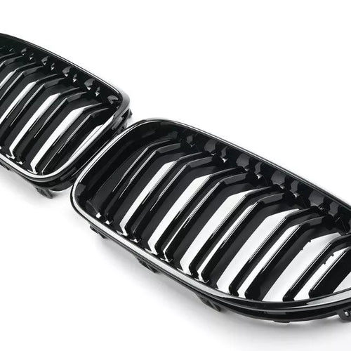 per BMW SERIE 6 F06 F12 F13 SPORT GRILL DOPPIO PONTE NERO LUCIDO