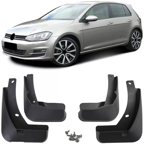 Set paraurti anteriore e posteriore nero per VW Golf 7 12-17