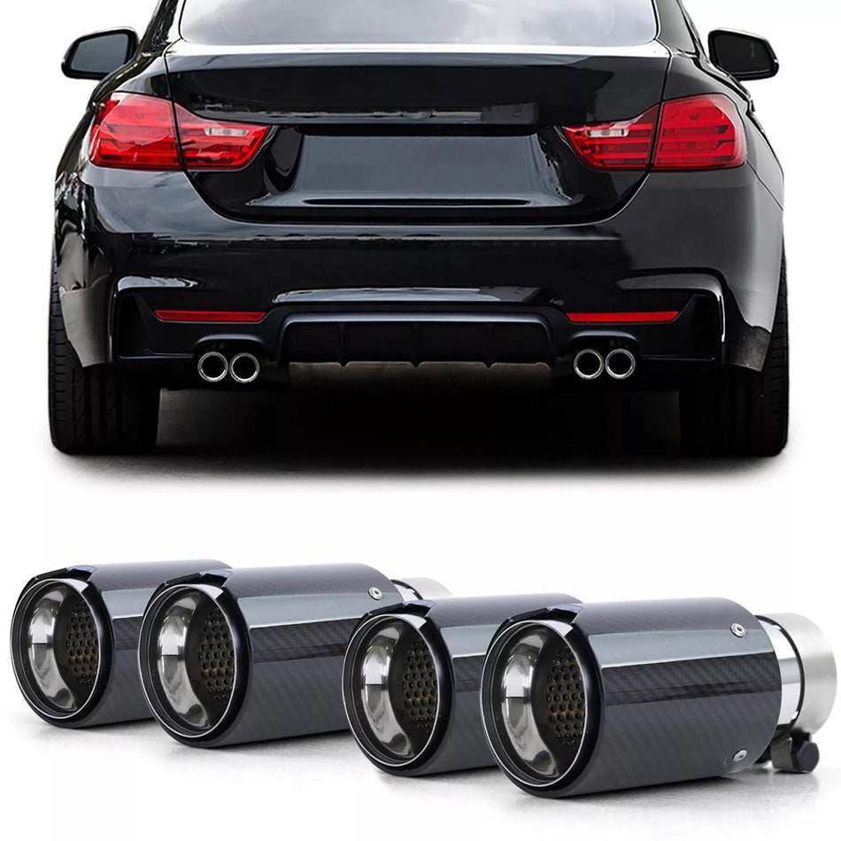 terminali 90 mm sport carbonio nero adatti per BMW Serie 4 F82 F83 dal 14