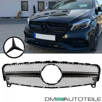 Set Griglia Nero Lucido + Stella Vernata per Mercedes Classe A W176 15-17