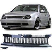 Griglia a favi senza emblema nera per VW Golf 4 berlina variante cabrio 97-06