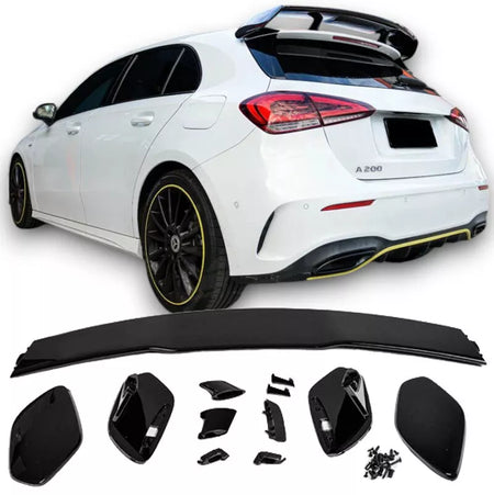 SPOILER SPOILER TETTO ALA POSTERIORE NERO PER MERCEDES W177 CLASSE A