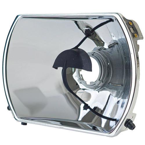 Riflettore, per fari + regolazione sinistra, per Mercedes R107 SL SLC 85-89