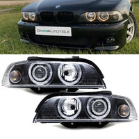 Angel Eyes D2S set fari allo xeno Nero per BMW E39 Facelift 00-03