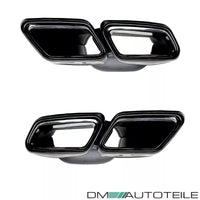Diffusore posteriore Nero Lucido per Mercedes Classe C C205 A205 AMG Sport