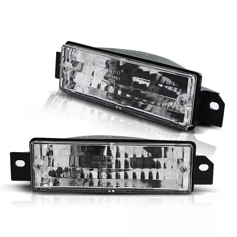 Set frecce anteriori frecce cromate per BMW Serie 3 E30 tutte Facelift 1987-1994