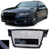 Griglia radiatore favi sport senza emblema nero lucido per Audi A4 B8 8K 07-11