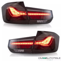 Set frecce dinamiche LED luci posteriori Smoke 4 OLED per BMW Serie 3 F30 F35