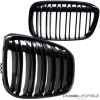 Set Griglia doppia barra nera griglia lucida per BMW X1 F48 anno 2014>