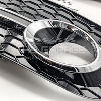 Griglie FENDINEBBIA RSQ5 Look per AUDI Q5 SUV 8R Restyle (2012-2016) NERO CROMO