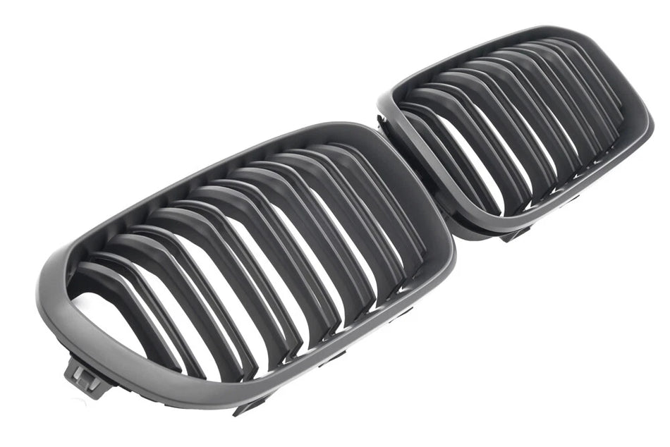 per BMW SERIE 1 F20 F21 GRIGLIA RADIATORE DOPPIO PONTE NERO OPACO 2015-2019