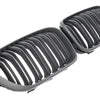 per BMW SERIE 1 F20 F21 GRIGLIA RADIATORE DOPPIO PONTE NERO OPACO 2015-2019