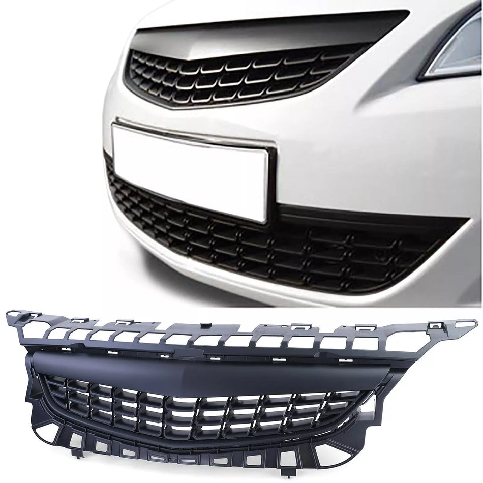 Griglia radiatore sportiva senza emblema nera per Opel Astra J 5 porte 09-12