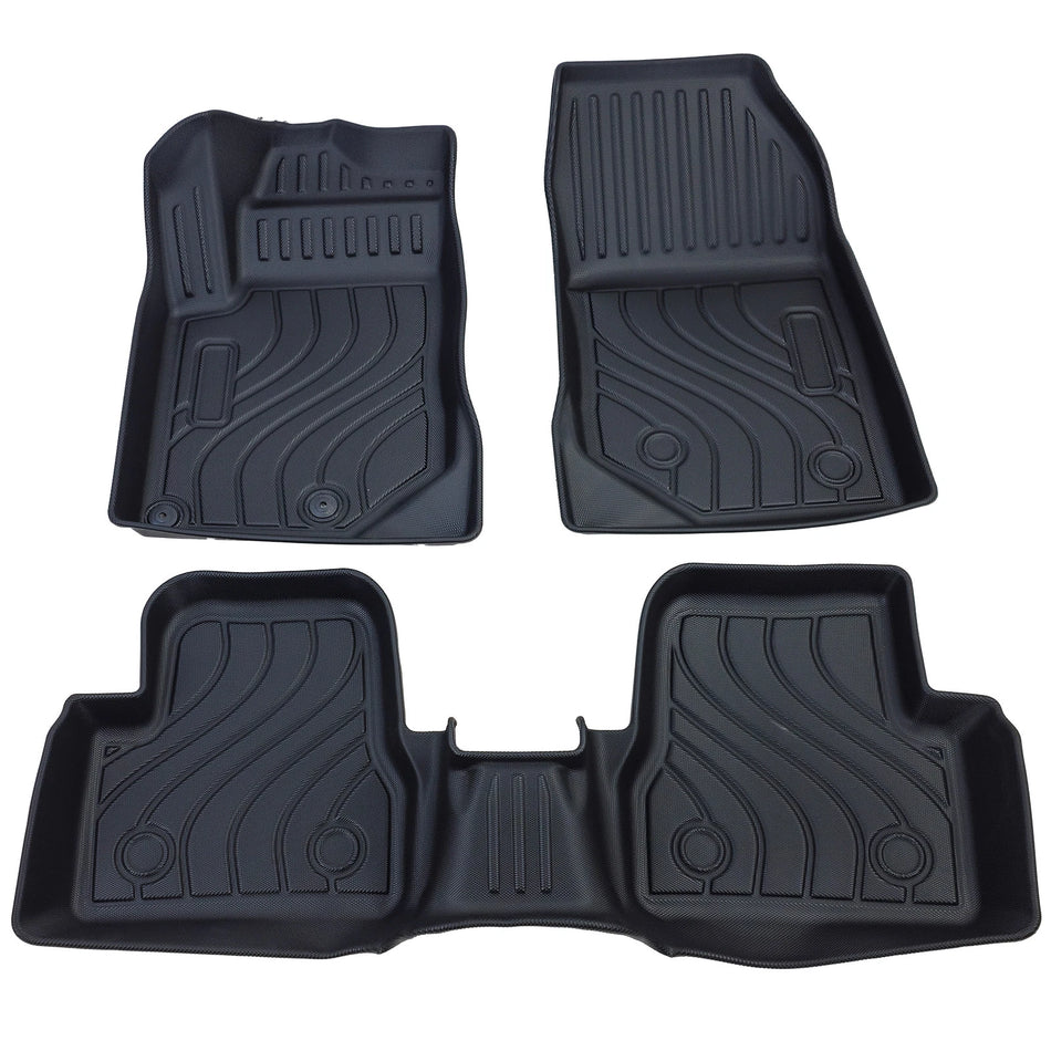 Tappetini Auto Gomma 3D Nero Premium Set per Peugeot 208 II dal 2019