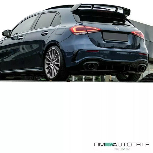 Diffusore posteriore Nero per Mercedes W177 Hatchback non A35 AMG