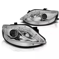 Fari LED luce diurna/frecce per Seat Ibiza 6J 2008-2012 cromo